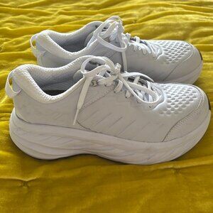 Hoka Women's Bondi SR Cushioned White Comfort Sneakers Shoes Size 8 Wide $175